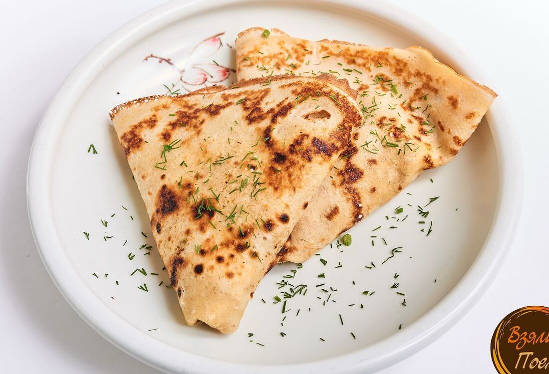 Блинчики с мясным фаршем и рисом