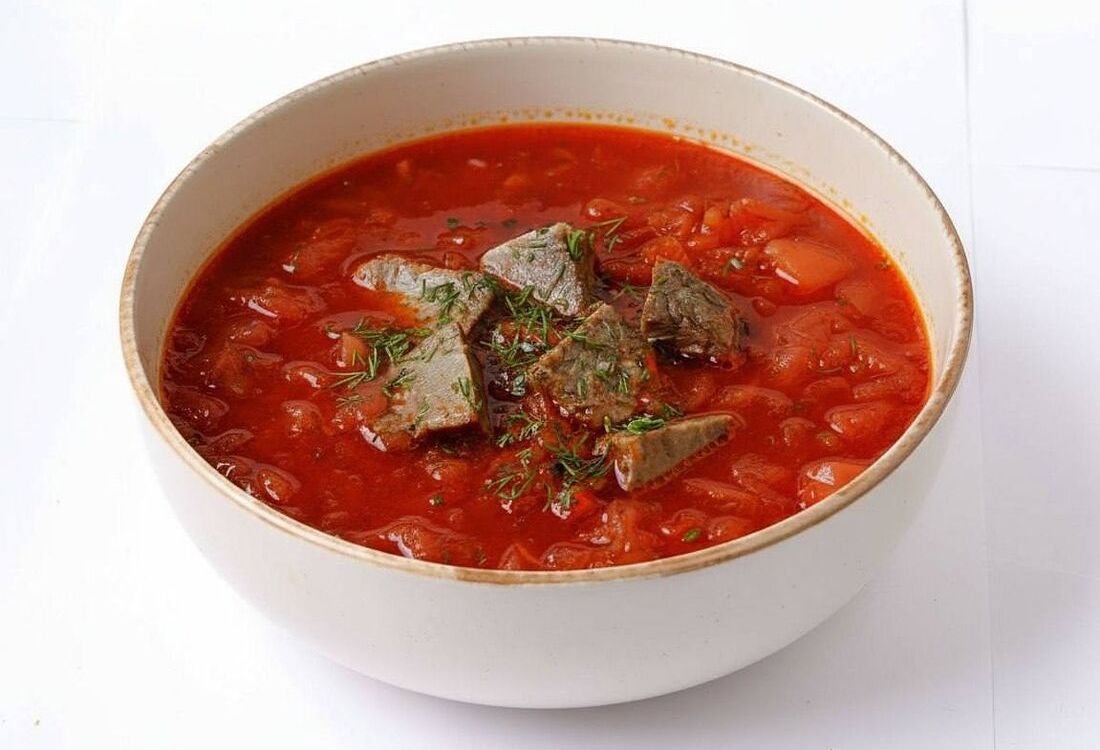 Борщ с говядиной