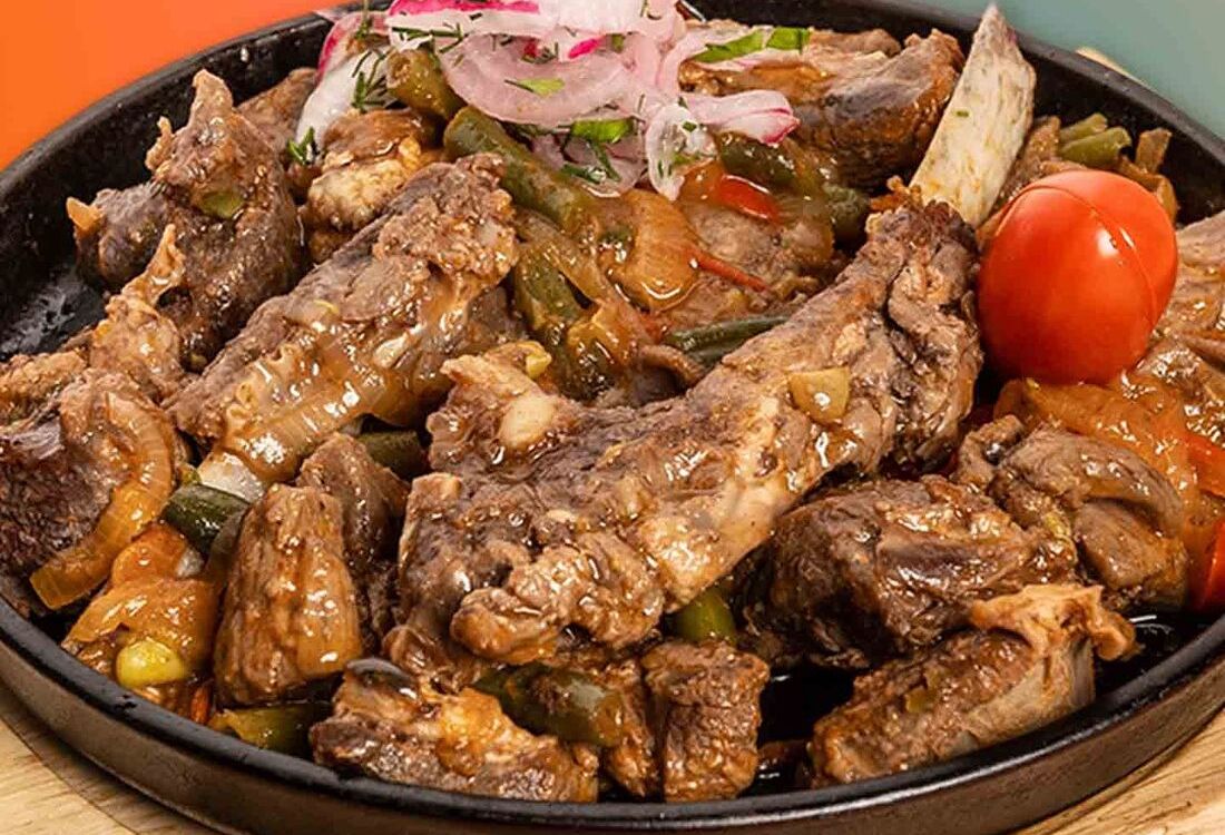 Баранина с овощами