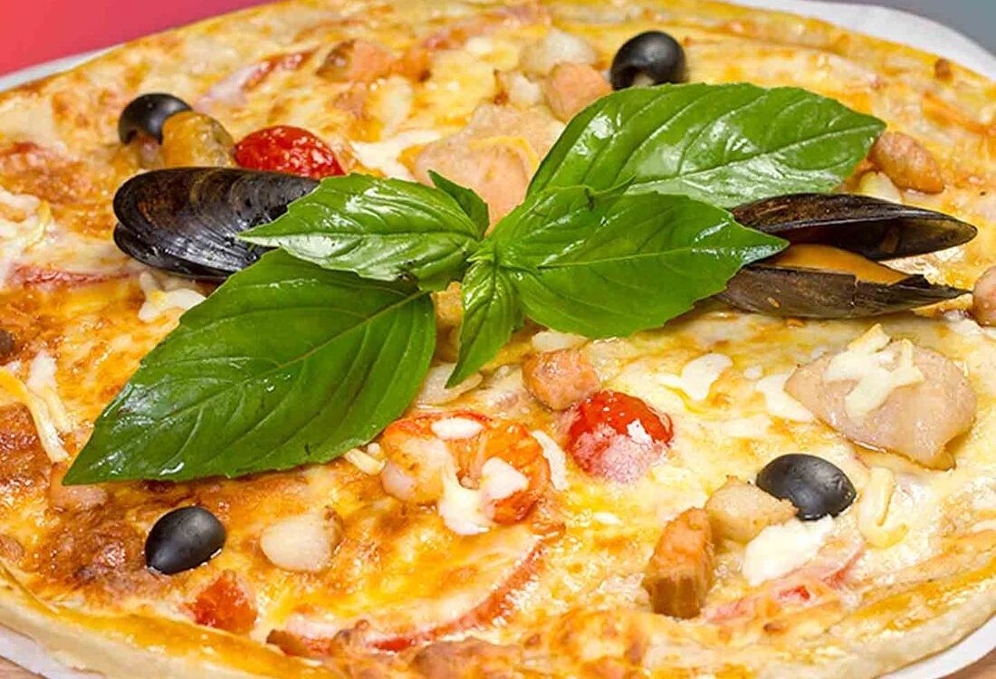 Пицца с морепродуктами