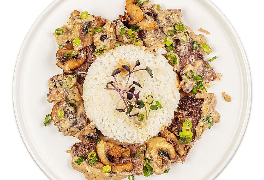 Томленая говядина с рисом