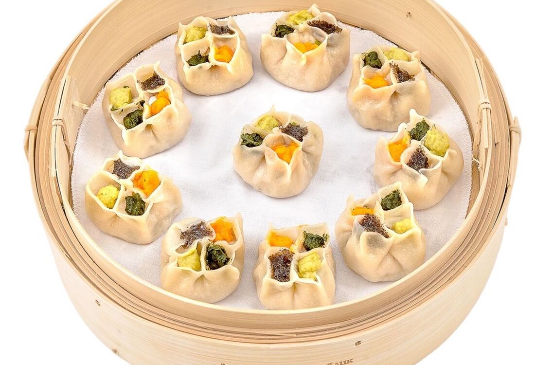 Шао май со свининой четырехцветные