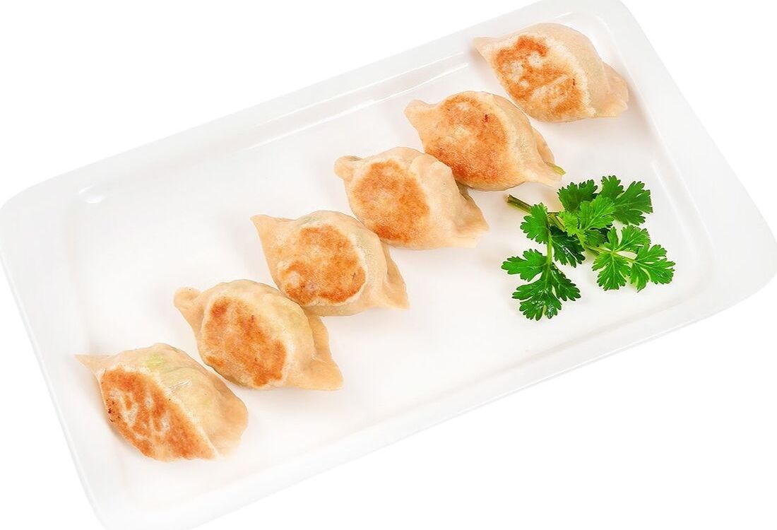 Дамплинги жареные с сыром и картофелем
