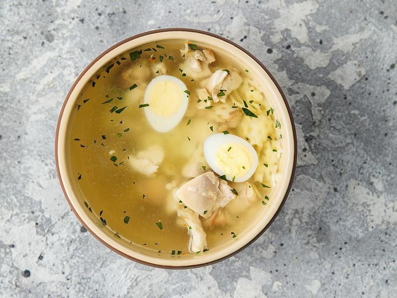Супчик КоКоКо с курицей и перепелиным яйцом