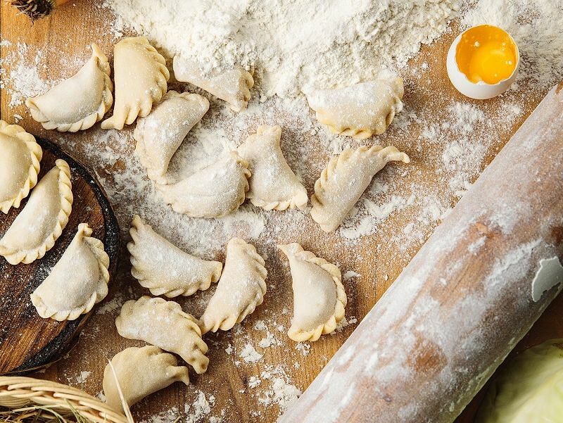 Вареники с капустой
