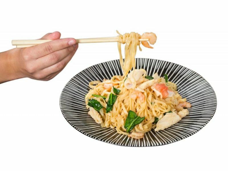 Лапша с морепродуктами