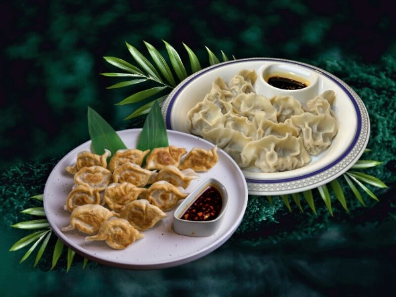 Пельмени со свининой и креветкой