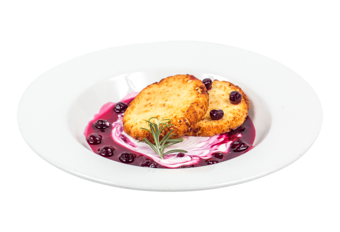 Сырники со сметаной