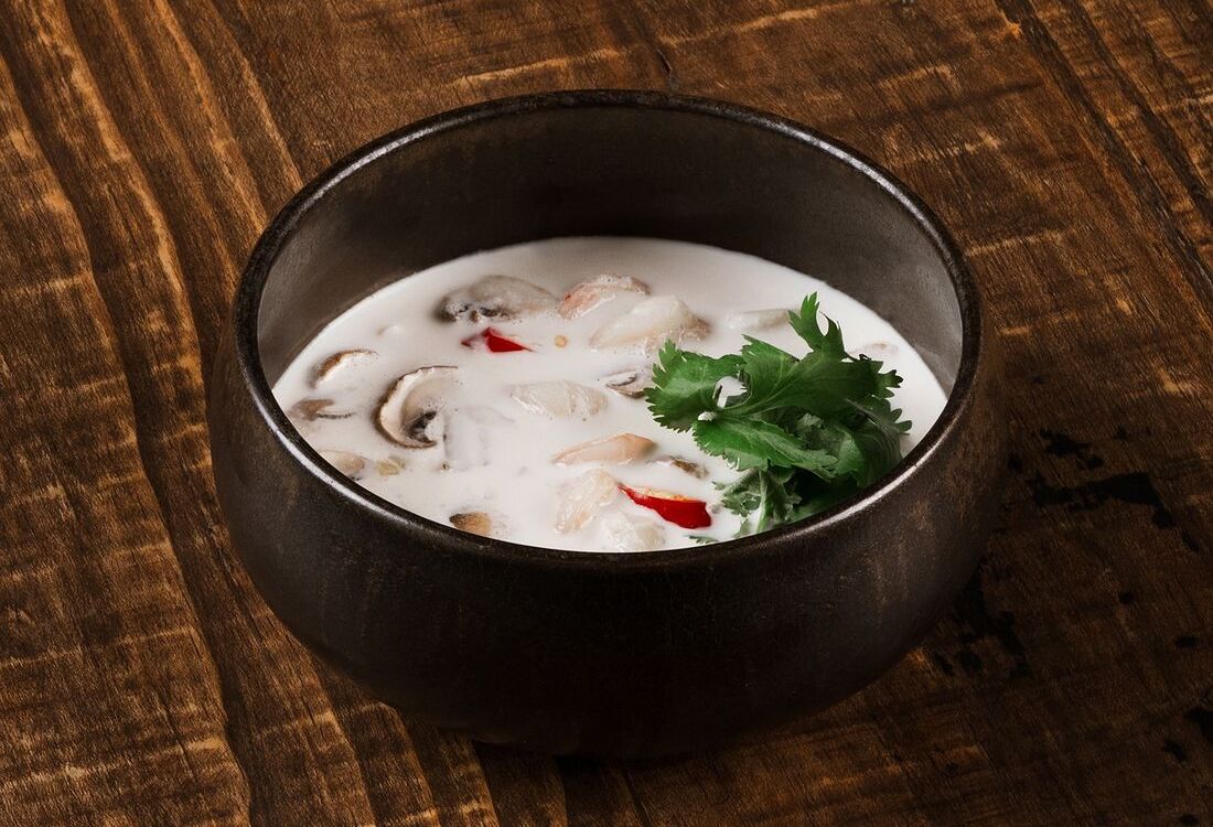 Сливочный суп с морепродуктами