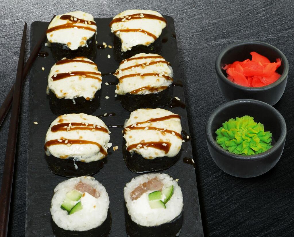 Запеченный с курицей