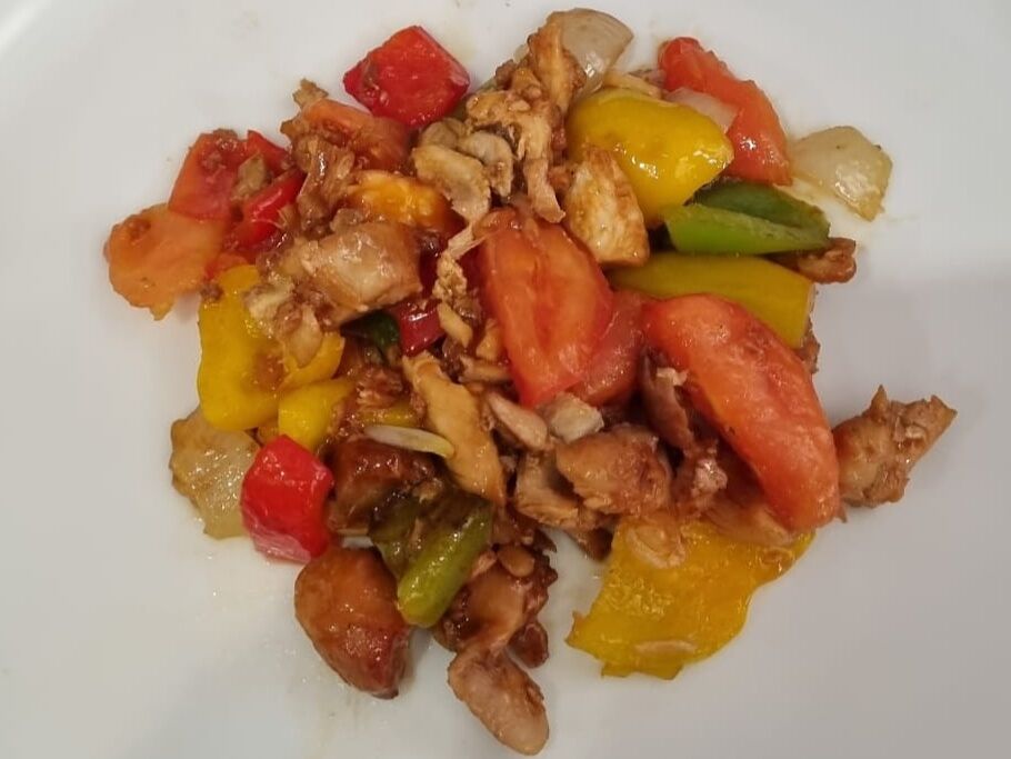 Курица с овощами