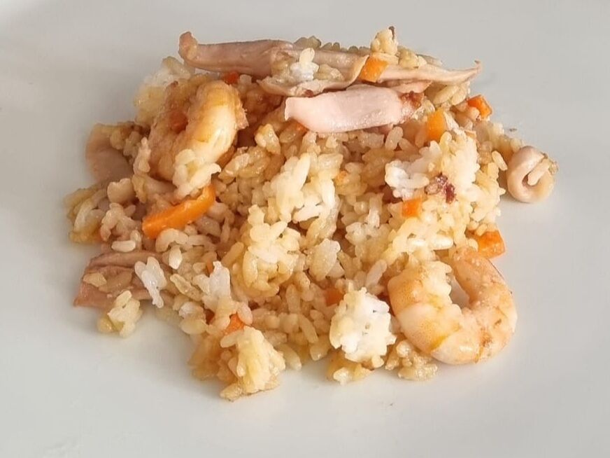 Рис с морепродуктами