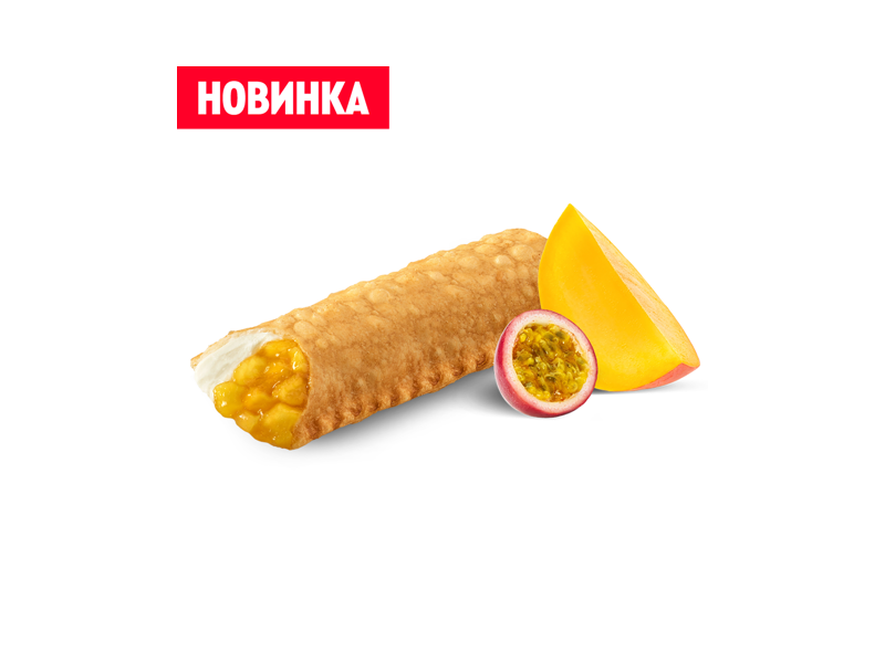 ﻿Пирожок манго-маракуйя крем-чиз