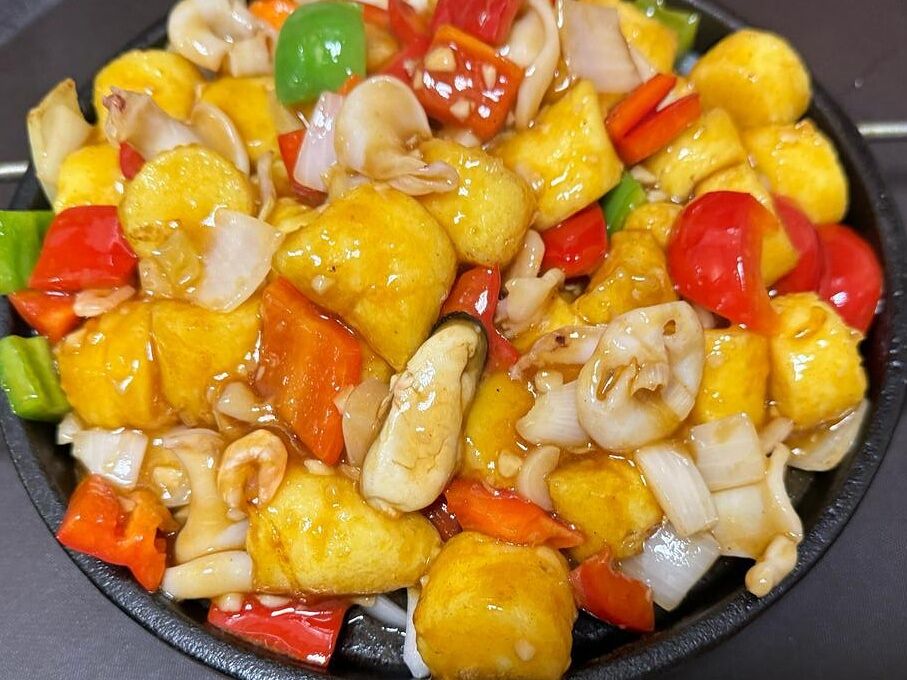 36. Тофу с морепродуктами