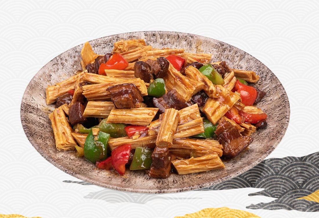 Соевое мясо с беконом