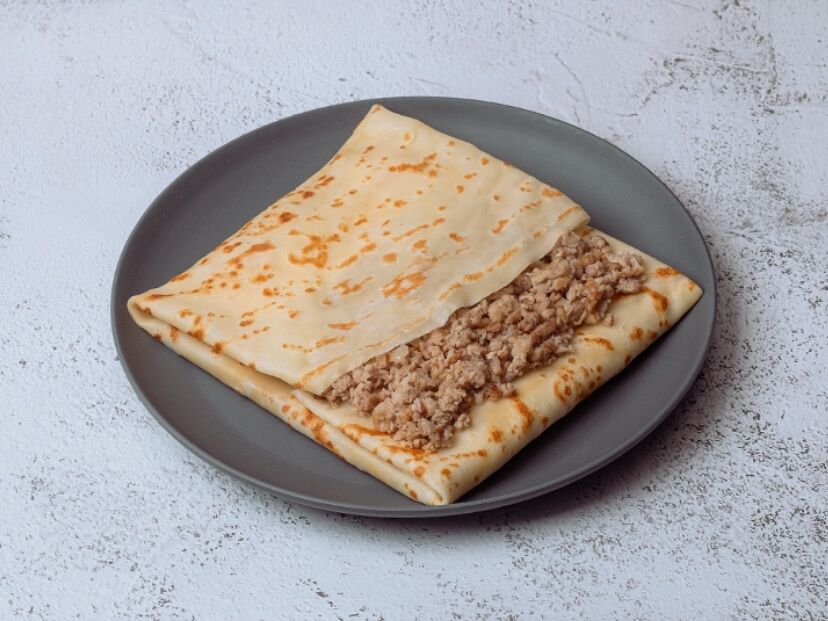 Блин с мясом